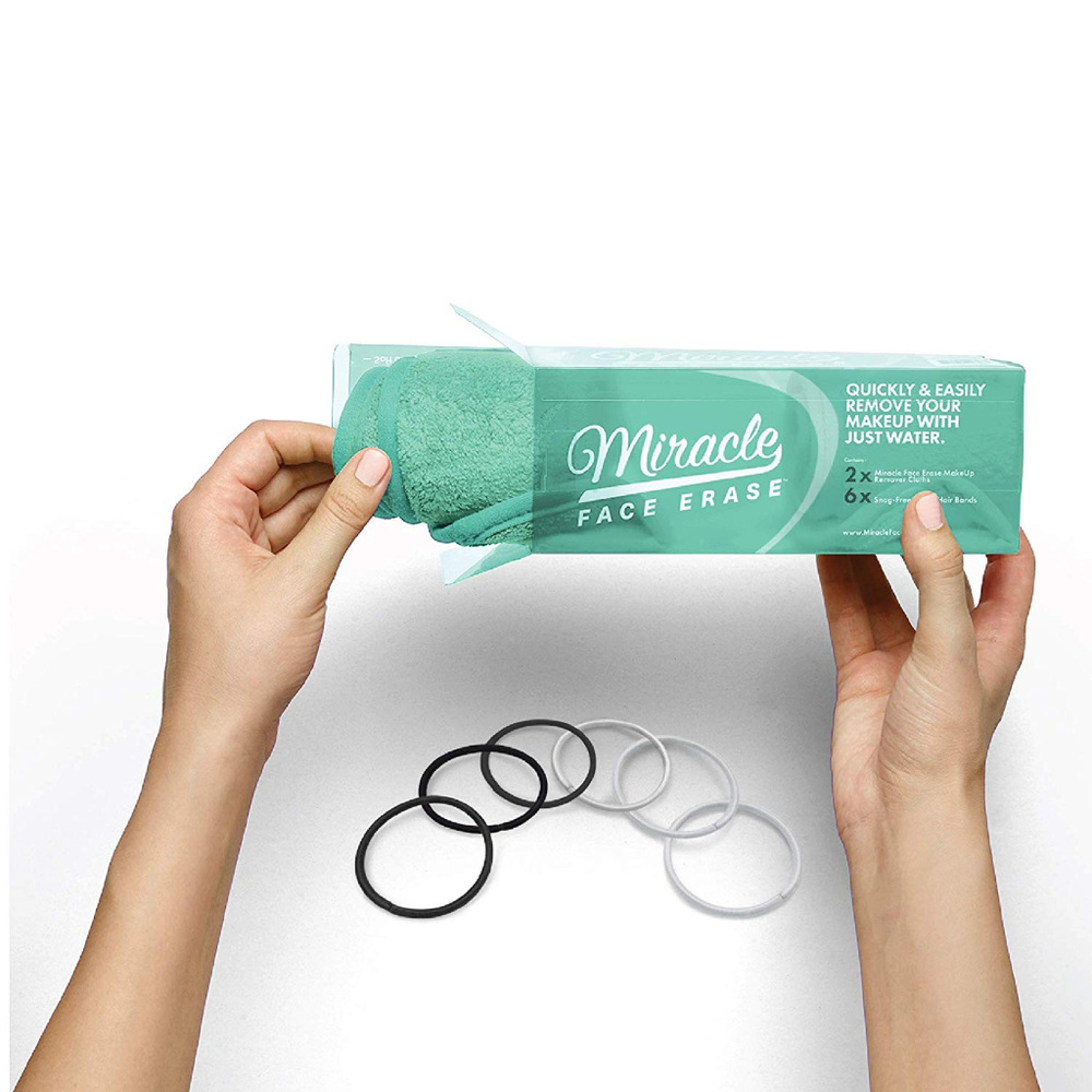 2-Pack Sea Green Microfiber Makeup Remove
